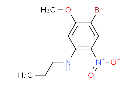 CAS No. 1280786-69-7, 4-Bromo-5-methoxy-2-nitro-N-propylaniline