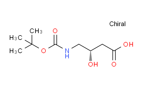 CAS No. 127852-78-2, (S)-4-((tert-Butoxycarbonyl)amino)-3-hydroxybutanoic acid
