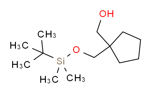 CAS No. 1276693-12-9, (1-(((tert-Butyldimethylsilyl)oxy)methyl)cyclopentyl)methanol