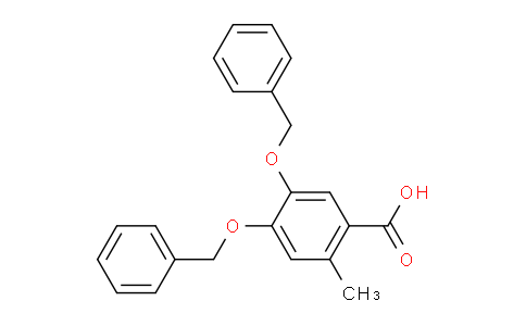 CAS No. 127531-39-9, 4,5-Bis(benzyloxy)-2-methylbenzoic acid