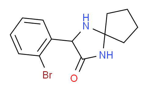 CAS No. 1272755-96-0, 3-(2-Bromophenyl)-1,4-diazaspiro[4.4]nonan-2-one