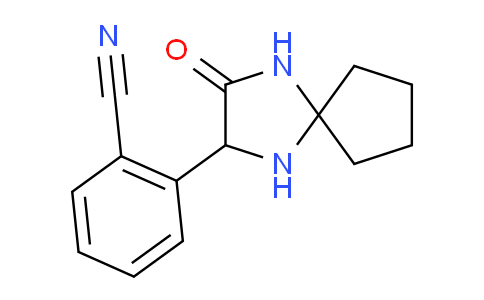 CAS No. 1272755-94-8, 2-(3-Oxo-1,4-diazaspiro[4.4]nonan-2-yl)benzonitrile