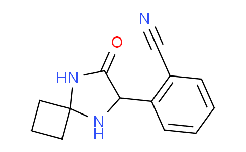 CAS No. 1272755-93-7, 2-(7-Oxo-5,8-diazaspiro[3.4]octan-6-yl)benzonitrile