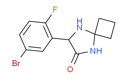 CAS No. 1272755-91-5, 7-(5-Bromo-2-fluorophenyl)-5,8-diazaspiro[3.4]octan-6-one