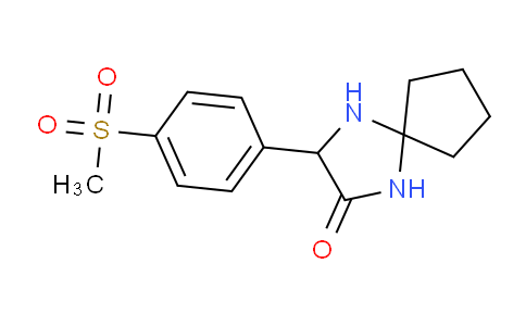 CAS No. 1272755-86-8, 3-(4-(Methylsulfonyl)phenyl)-1,4-diazaspiro[4.4]nonan-2-one