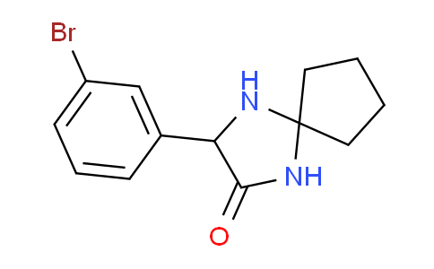 CAS No. 1272755-85-7, 3-(3-Bromophenyl)-1,4-diazaspiro[4.4]nonan-2-one