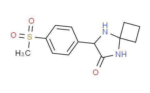 CAS No. 1272755-84-6, 7-(4-(Methylsulfonyl)phenyl)-5,8-diazaspiro[3.4]octan-6-one