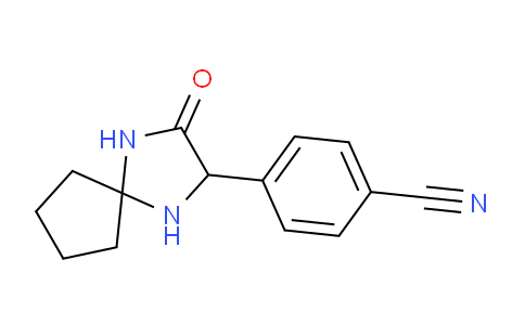 CAS No. 1272755-80-2, 4-(3-Oxo-1,4-diazaspiro[4.4]nonan-2-yl)benzonitrile