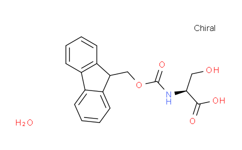 CAS No. 1272755-68-6, (S)-2-((((9H-Fluoren-9-yl)methoxy)carbonyl)amino)-3-hydroxypropanoic acid hydrate