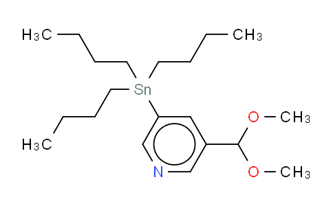 CAS No. 1264193-67-0, 3-Formyl-5-(tributylstannyl)-pyridine dimethylacetal
