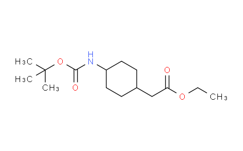 CAS No. 1262411-00-6, Ethyl 2-(4-((tert-butoxycarbonyl)amino)cyclohexyl)acetate