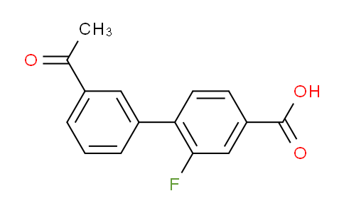 CAS No. 1262005-81-1, 3'-Acetyl-2-fluoro-[1,1'-biphenyl]-4-carboxylic acid