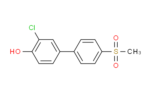 CAS No. 1261991-24-5, 3-Chloro-4'-(methylsulfonyl)-[1,1'-biphenyl]-4-ol