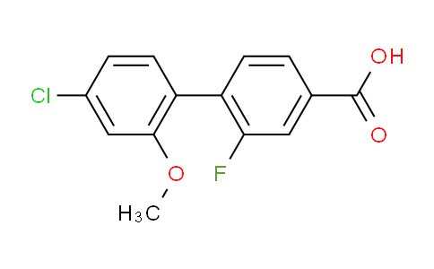 CAS No. 1261970-23-3, 4'-Chloro-2-fluoro-2'-methoxy-[1,1'-biphenyl]-4-carboxylic acid