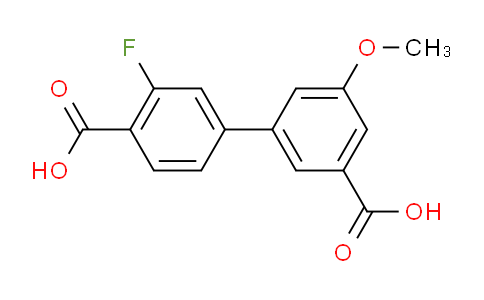CAS No. 1261970-06-2, 3'-Fluoro-5-methoxy-[1,1'-biphenyl]-3,4'-dicarboxylic acid