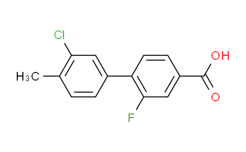 CAS No. 1261965-53-0, 3'-Chloro-2-fluoro-4'-methyl-[1,1'-biphenyl]-4-carboxylic acid