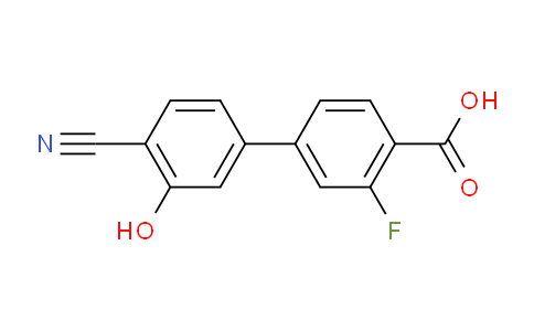 CAS No. 1261964-35-5, 4'-Cyano-3-fluoro-3'-hydroxy-[1,1'-biphenyl]-4-carboxylic acid
