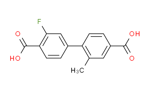 CAS No. 1261964-10-6, 3'-Fluoro-2-methyl-[1,1'-biphenyl]-4,4'-dicarboxylic acid