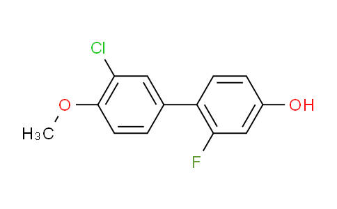 CAS No. 1261946-56-8, 3'-Chloro-2-fluoro-4'-methoxy-[1,1'-biphenyl]-4-ol