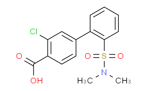 CAS No. 1261939-26-7, 3-Chloro-2'-(N,N-dimethylsulfamoyl)-[1,1'-biphenyl]-4-carboxylic acid