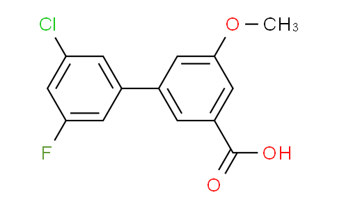 CAS No. 1261922-66-0, 3'-Chloro-5'-fluoro-5-methoxy-[1,1'-biphenyl]-3-carboxylic acid