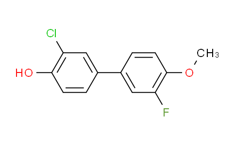 CAS No. 1261892-00-5, 3-Chloro-3'-fluoro-4'-methoxy-[1,1'-biphenyl]-4-ol