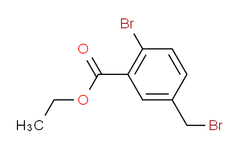 CAS No. 1261483-52-6, Ethyl 2-bromo-5-(bromomethyl)benzoate