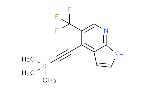 CAS No. 1261365-60-9, 5-(Trifluoromethyl)-4-((trimethylsilyl)ethynyl)-1H-pyrrolo[2,3-b]pyridine