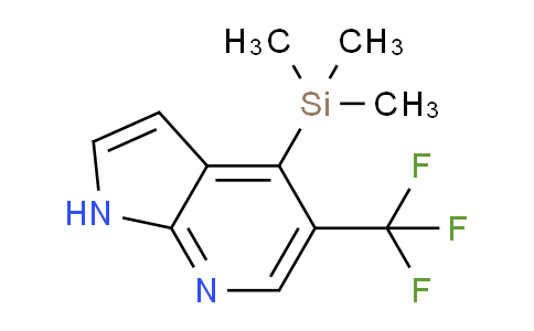 CAS No. 1261365-59-6, 5-(Trifluoromethyl)-4-(trimethylsilyl)-1H-pyrrolo[2,3-b]pyridine