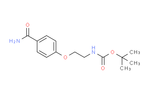 CAS No. 1256633-40-5, tert-Butyl (2-(4-carbamoylphenoxy)ethyl)carbamate