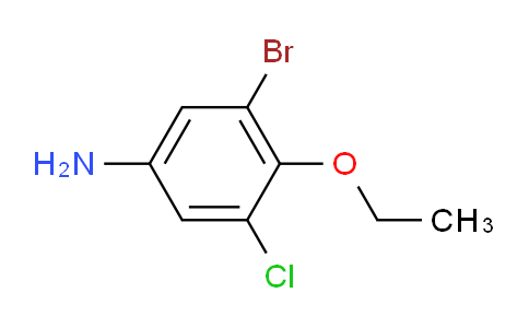 CAS No. 1255574-73-2, 3-Bromo-5-chloro-4-ethoxyaniline