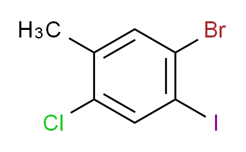CAS No. 1255574-71-0, 1-Bromo-4-chloro-2-iodo-5-methylbenzene