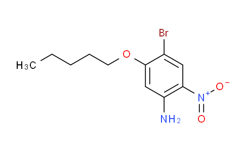 CAS No. 1255574-52-7, 4-Bromo-2-nitro-5-(pentyloxy)aniline