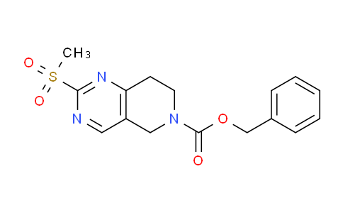 CAS No. 1255574-50-5, Benzyl 2-(methylsulfonyl)-7,8-dihydropyrido[4,3-d]pyrimidine-6(5H)-carboxylate