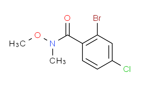 CAS No. 1255099-63-8, 2-Bromo-4-chloro-N-methoxy-N-methylbenzamide