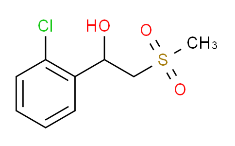 CAS No. 1249591-96-5, 1-(2-Chlorophenyl)-2-(methylsulfonyl)ethanol