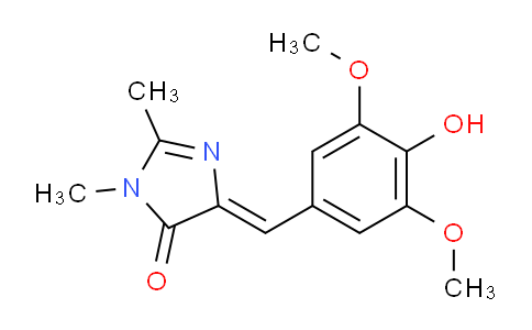 CAS No. 1241390-25-9, (Z)-4-(4-Hydroxy-3,5-dimethoxybenzylidene)-1,2-dimethyl-1H-imidazol-5(4H)-one