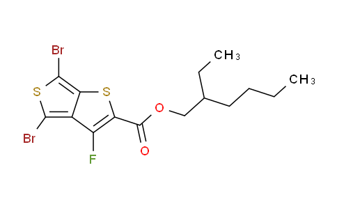 CAS No. 1237479-39-8, 2-Ethylhexyl 4,6-dibromo-3-fluorothieno[3,4-b]thiophene-2-carboxylate