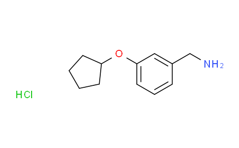 CAS No. 1235441-67-4, (3-(Cyclopentyloxy)phenyl)methanamine hydrochloride
