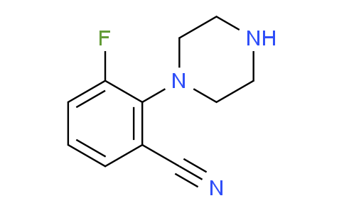 CAS No. 1233026-65-7, 3-Fluoro-2-(piperazin-1-yl)benzonitrile