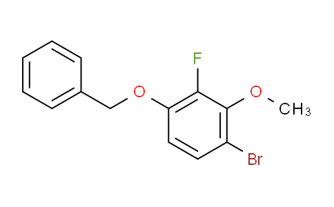 CAS No. 1228957-07-0, 1-(Benzyloxy)-4-bromo-2-fluoro-3-methoxybenzene