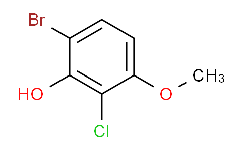 CAS No. 1228957-06-9, 6-Bromo-2-chloro-3-methoxyphenol