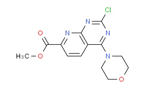 CAS No. 1227958-54-4, Methyl 2-chloro-4-morpholinopyrido[2,3-d]pyrimidine-7-carboxylate