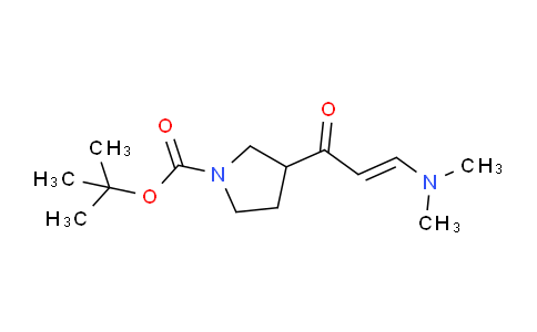 CAS No. 1225218-91-6, tert-butyl 3-(3-(diMethylaMino)acryloyl)pyrrolidine-1-carboxylate