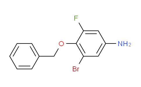 CAS No. 1215206-01-1, 4-(Benzyloxy)-3-bromo-5-fluoroaniline