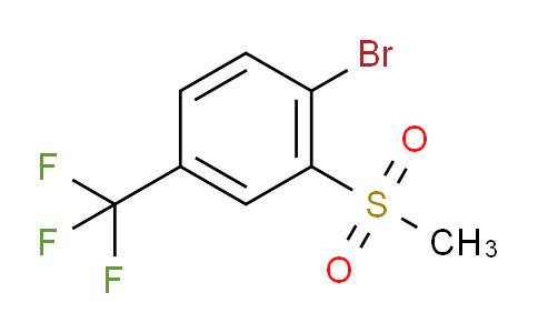 CAS No. 1215205-98-3, 1-Bromo-2-(methylsulfonyl)-4-(trifluoromethyl)benzene
