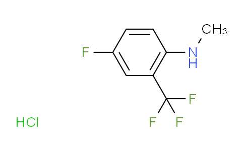 CAS No. 1215205-13-2, 4-Fluoro-N-methyl-2-(trifluoromethyl)aniline hydrochloride