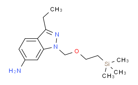 CAS No. 1214900-20-5, 3-Ethyl-1-((2-(trimethylsilyl)ethoxy)methyl)-1H-indazol-6-amine