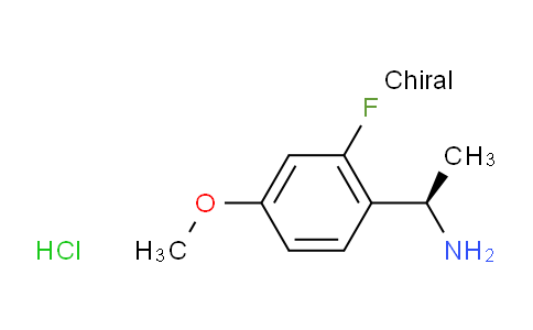 CAS No. 1213398-74-3, (R)-1-(2-Fluoro-4-methoxyphenyl)ethanamine hydrochloride