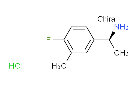CAS No. 1213181-44-2, (S)-1-(4-Fluoro-3-methylphenyl)ethanamine hydrochloride